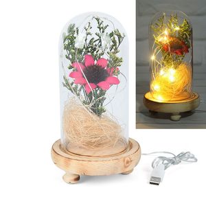 Festa della mamma Sunslowers Regalo Regali di San Valentino con luce a LED Girasole Regalo di compleanno Decorazione per feste Ornamenti di fiori BH5668 WLY