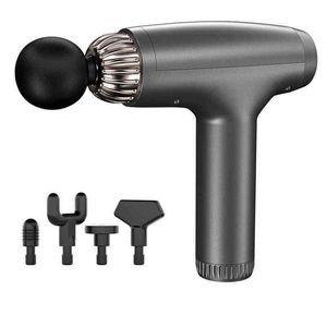 Typ-C Mini Storlek Högfrekvent Massage Gun Muscle Relax Body Relaxation Massager för Fitness Electric Fascia Gun Y1223