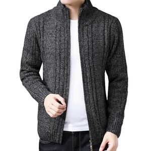 Cardigan Men High Quality Sweaters Men Winter Thick Warm Knitted Cardigan Sweater Male Overcoat Jacket Causal Men's Clothin 201022