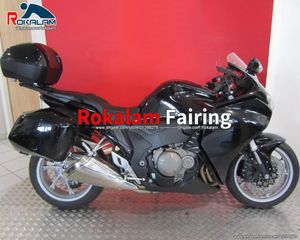 دراجة نارية Fleading Set for Honda VFR1200 2010 2011 2012 2013 VFR 1200 10 11 12 13 جميع الاهتيازات السوداء المسجون (حقن صب)