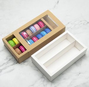 마카롱 박스 케이크 박스 홈 용품 종이 초콜릿 상자 비스킷 머핀 박스 베이크웨어 포장 휴가 선물 상자 두 가지 크기와 색상