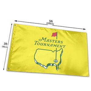 Masters Tournament Augusta National Golf Flags Banners 3 'x 5'ft 100D Polyester High Quality с латунными втулками