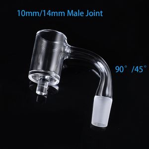 2.5mm Kalın Dikişsiz Tamamen Kaynak Sigara Aksesuarları 10mm 14mm Polinay E Çiviler Kuvars Banger Petrol Dab Rigs Için Eğimli Kenar