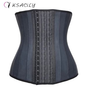 Waist Trainer Body Shaper Latex Corsets Cincher Hourglass ShapewearWomen 25 Steel Bones Corset Waste Trainers Fajas 220115