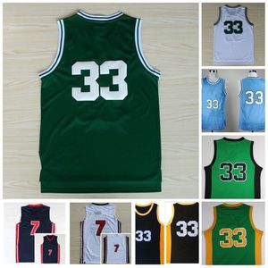 Vintage 33 Jersey Sycamores Basketball College Jerseys 1992 Team High School Green White Stitched