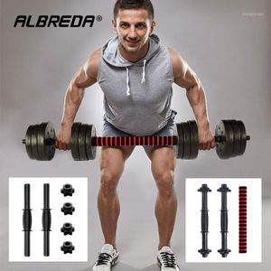 Barbells ALBREDA Çevre Koruma Dumbbell Çubuk Evrensel Kara Çifti Uzatılmış 40/50 cm Somun Accessor1