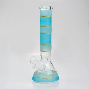 10-calowy szklany zlewki Bong Tobacco Water Pipe Hoishahs Bongs Ice Catcher 5mm Grube Palenie Olej DAB RIGS BUBBLER Rury z 14mm miską