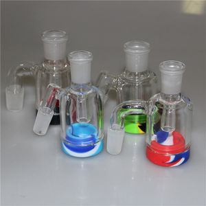 Glass Ash Catcher 14mm 18mm Mini smoking Bong hookah Ash Catchers Thick Pyrex Clear Bubbler Ashcatcher 45 90 Degree