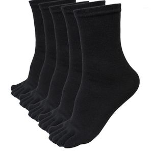 Men's Socks Stock 5 Pars Men Sports Executando cinco dedos elásticos Short Soild 2021 #YL51