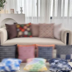 Luxury designer pillow case cushion cover high quality Signage printing classic Geometric patterns pattern 45*45cm and 30*50cm for home Decorative office