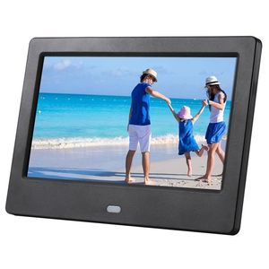 7 tum LCD Widescreen HD LED Electronic Po Album Digital Po Frame Vägg Reklam Maskin Present Po Frame Digital 201211