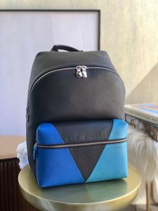 nuova versione M30735 ZAINO DISCOVERY Pelle Taiga finemente goffrata Uomo Business Zaino Messenger Bag Body PM Borse zaino uomo