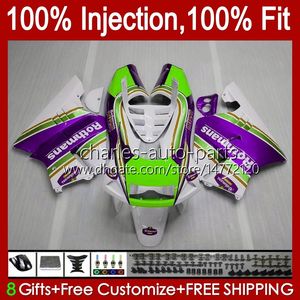 Iniezione per HONDA MC28 PGM4 NSR250R 102HC.131 viola bianco NSR 250 250R 94 95 96 97 98 99 NSR250 R 1994 1995 1996 1997 1998 1999 Carene