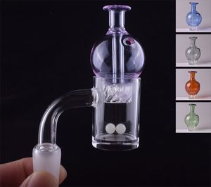 금연 쿼츠 벤터 네일 사이클론 회전 Carb Cap Terp Pearl 4590 학위 봉지 Dab 굴착기