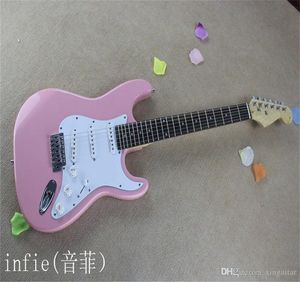 2022 Neuankömmling Stil rosa E-Gitarre mit Whammy Bar Tremolo