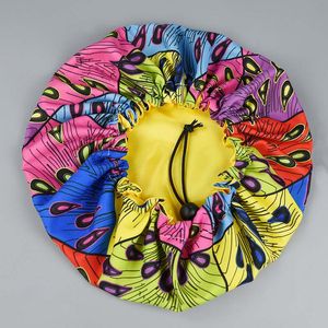 Baby Sleeping Cap Satin Bonnet For Beautiful Hair Double Deck Adjusted Size Round Caps 3 Colors