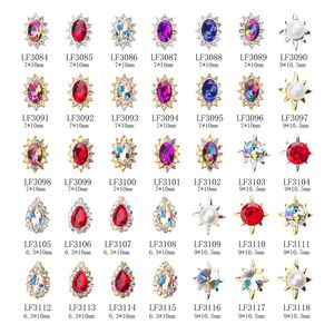 Nar012 35 estilos diamante sol forma prego strass jóias nail art decorações moda unhas de cristal acessórios