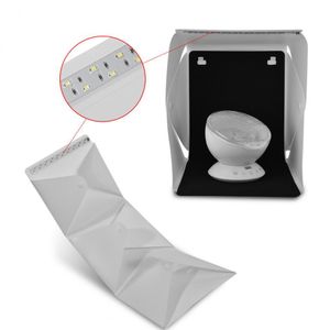 Bärbar vikbar Mini Studio Photography Light Box Tent Kit 22.6 * 23 * 24cm med 4 färger bakgrunder gratis