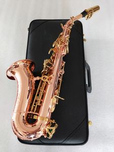 Neuankömmling Sopran gebogenes Saxophon SC-992 Musikinstrument, das phosphorbeschichtetes Kupfer mit Mundstück spielt