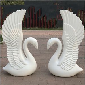 Ekskluzywne białe plastikowe dekoracja ślubna Swan Wedding Dekoracja Roman kolumna