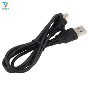 Adaptador de cabo de cabo de carregamento de dados USB 2.0 Um macho para mini 5 pinos B Melhor comprimento preto 1m Cabos de extensão USB 100pcs