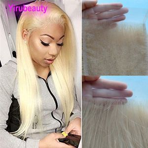 Cabelo humano indiano peruano brasileiro 5x5 fechamento de renda com cabelo de bebê parte livre loira reta 5*5 fechamentos 10-24 polegadas 613 cores