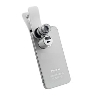 Wholesale 2021 Fashion Mini Money Tester 60X Pocket Microscope Magnifier Loupe Glass LED Light UV with clip