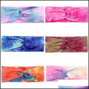 Hair Accessories Baby, Kids & Maternity Women Cross Knot Headbands Headwraps Tie Dye Turban Hairbands Fashion Running Headband Sports Hairba