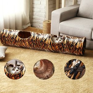 Pet Funny Long Kitten Toy katten speelgoed Collapsible Cat Toys Play Tunnel fro Fun LJ201125