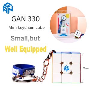 Original Gan330 Keychain Cubo Gans 3x3 Mini 30mm Pocket Speed ​​Speed ​​Speed ​​Cube Gan 330 Puzzle Profissional Cubo Educacional Toy 201219