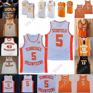 Jersey de basquete personalizada do Tennessee voluntário - edição da NCAA College