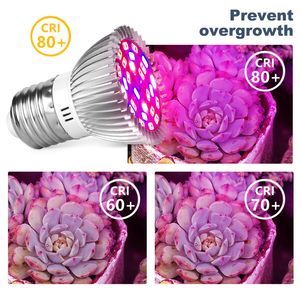 Melhores lâmpadas de Phyto Completa Spectrum E27 LED Planta Luz crescer Lâmpada E14 LED para plantas 18W 28w Fitolampy Greenhouse Bulbos UV Atacado