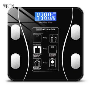 Inteligente recarregável eletrônico eletrônico digital corporal gordura de gordura em casa balança bluetooth adulto corpo adulto medição móvel app H1229