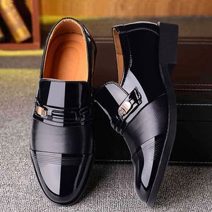 Nowe męskie sukienki buty wysokiej jakości skórzane buty formalne mężczyźni duży rozmiar 38-48 Oxford Buty dla mężczyzn biura mody
