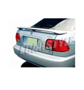 Для 96-00 Civic EK3 EK1 спойлер заднее крыло багажника с подсветкой заводской стиль стекловолокно неокрашенное