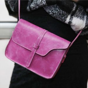 Hot Sale Fashion Women Handbag PU Leather Crossbody Messenger Bag Vintage Shoulder Bags Briefcase