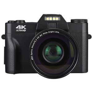 Câmeras digitais profissionais 4K Câmera de vídeo Cameragem UHD para YouTube Wi -Fi portátil portátil Handheld 16x Zoom Self 519