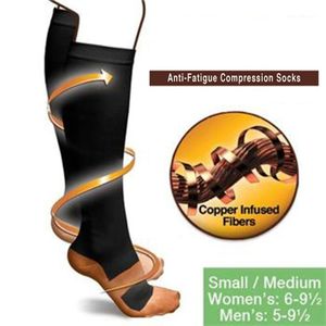 Meias masculinas anti-fadiga compressão unisex macio anti fadiga supo mágico knee altas meias1