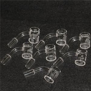 Yüksek Kaliteli Sigara Domeless Kuvars Banger 45 90 Derece 14mm Erkek 100% Gerçek Kuvars Tırnak Bangers Silikon Su Borusu Bong Için