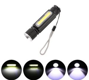Mini Cob Fainlight Tactical Lasslights Pochodnia Mocna lampa kempingowa USB ładowne pochodnie światła z baterią 18650