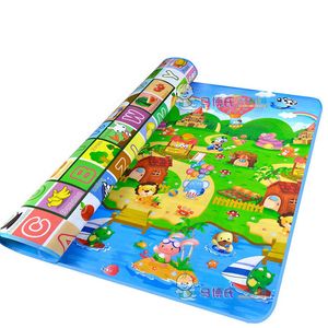 Crawling Double Sided Pattern Play Soft Floor Kids Baby Playmat Outdoor Carpet Child Infant Mat LJ201113