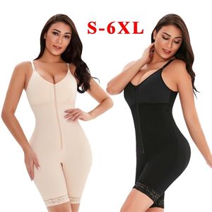 Female Bodysuit for Women Slimming Sheath Belly Womens Binders And Shapers Waisttrainer Postpartum Shapewear Waist Thigh Trimmer LJ201209