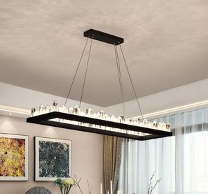 Простой светодиодный подвесной свет для столовой кухня светильник 120 100 см Blackwhite светодиодный потолок подвесной светильник подвесной светильник 110V 220V