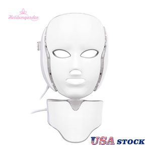 Dispositivi professionali per la cura della pelle domestica a microcorrente Anti-invecchiamento PDT Acne Treatment LED Photon Facial Neck Care Mask Dispositivo di bellezza