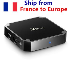 Skicka från Frankrike X96 Mini TV Box 1GB 8GB Amlogic S905W Quad Core 2.4 GHz WiFi Media Player Set Top Box X96mini