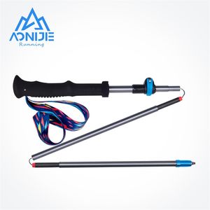 Aonijie E4205 Lightweight Dobrável Colaborável Bloqueio Rápido Trekking Pólo Trilha de Caminhadas Running Walking Stick Fibra de Carbono 220104