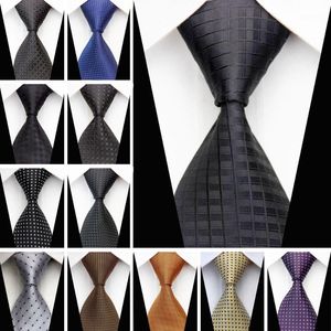 Man Formal Business Silk Necktie Jacquard Woven Men Suit Ties Geometric Dots Pattern 3" Skinny Slim Narrow Wedding Tie for1