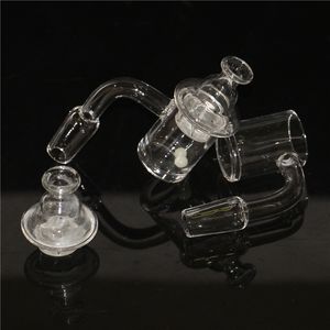 4mm tjock 25mm XL Splash Quartz Banger Nail Hookahs Cyclone Spinning Carb Cap och TERP Pearl Insert för DAB Rig