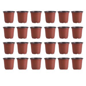 Plastic Flowerpot Plant Macetas Creative Breathable Flower Succulents Pot Basin Diameter 90mm Y200723