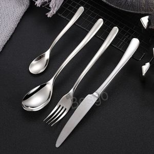 Coltello in acciaio inox Forchetta Cucchiaio Set Bistecca Coltelli da tavola Cucchiaini da caffè Torta Forchette da dessert Ristorante Cucina Set da tavola BH6002 TYJ